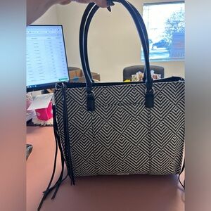 Black and White Rebecca Minkoff Tote Bag